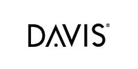 Black logo for DAVIS, with an inverted 
