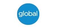 Global logo in white text inside a light blue circle.
