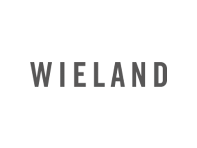 WIELAND text logo in gray.