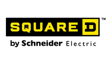 Square D by Schneider Electric logo in black, yellow, and white
