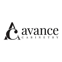 Avance Cabinetry logo in black and gray on a white background