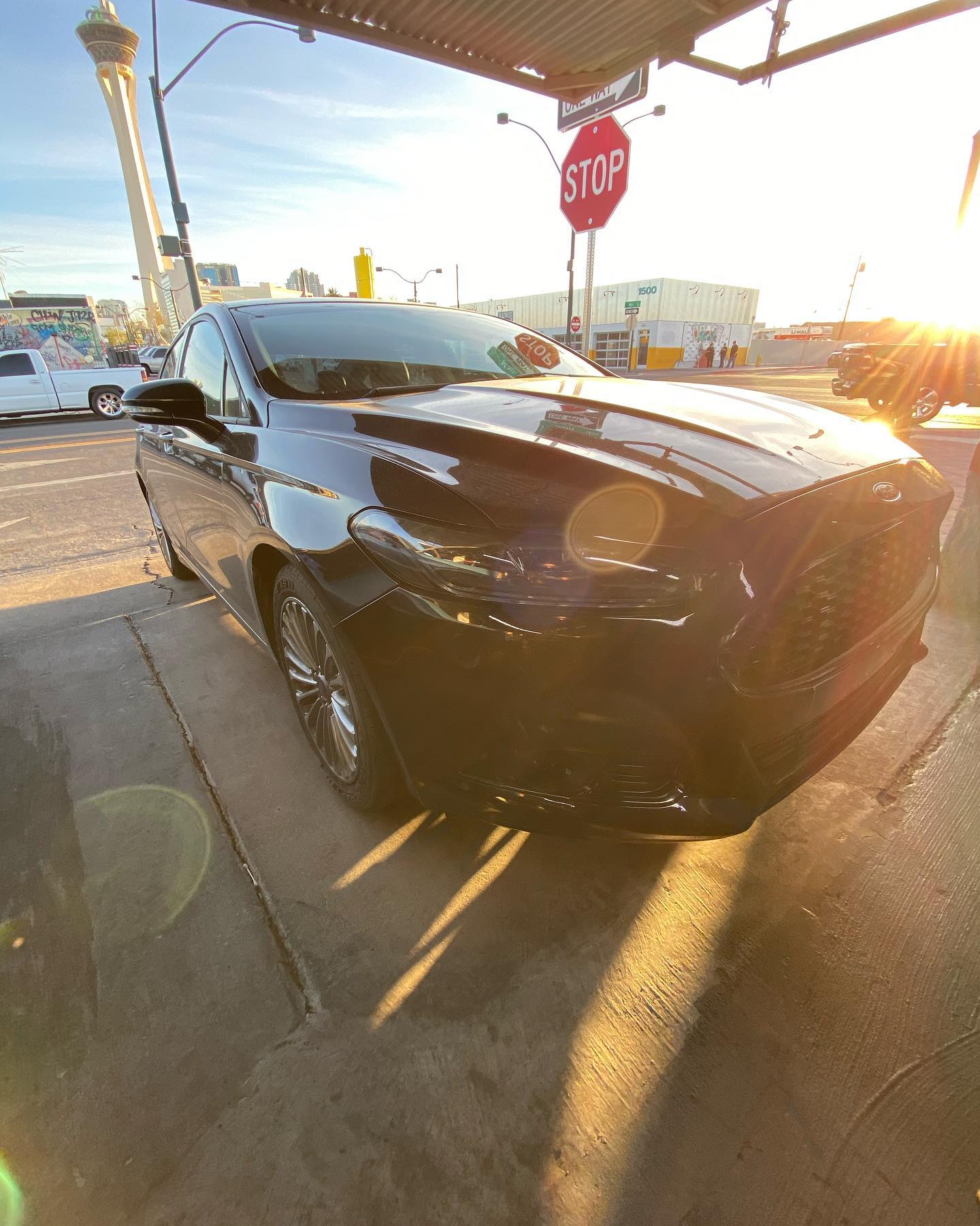 black car