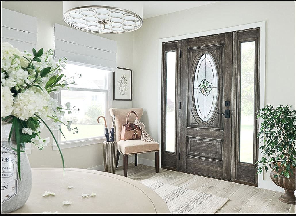 vinyl entry door