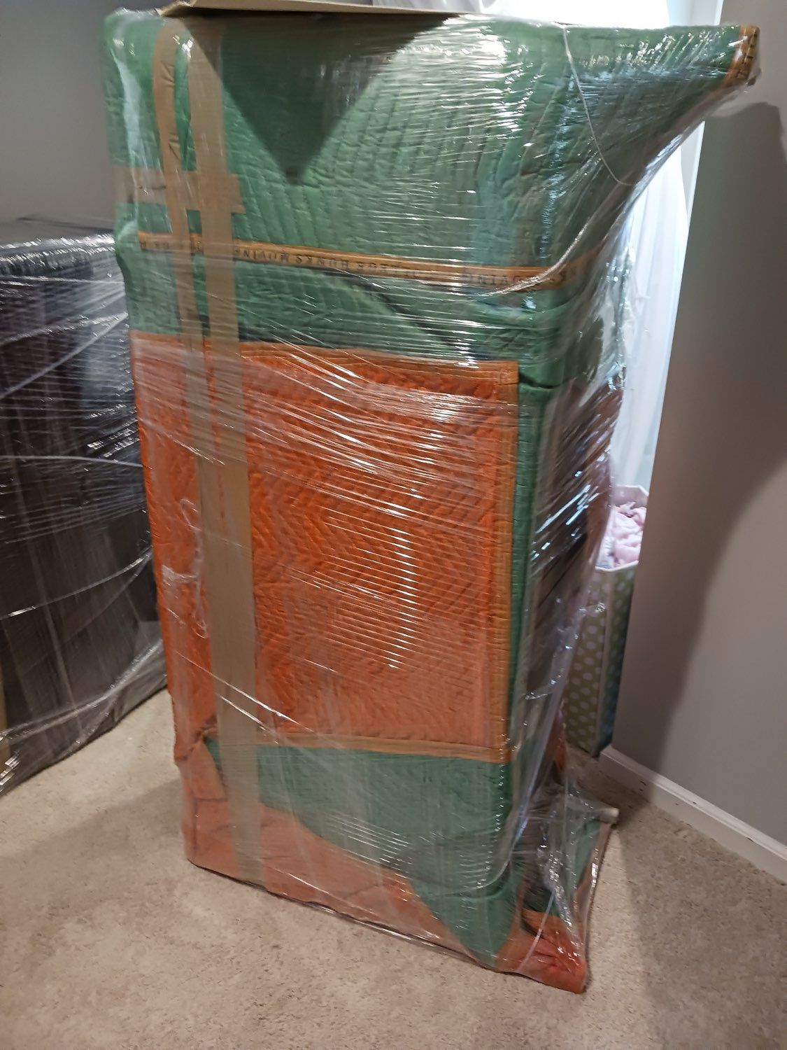 Plastic-wrapped furniture 