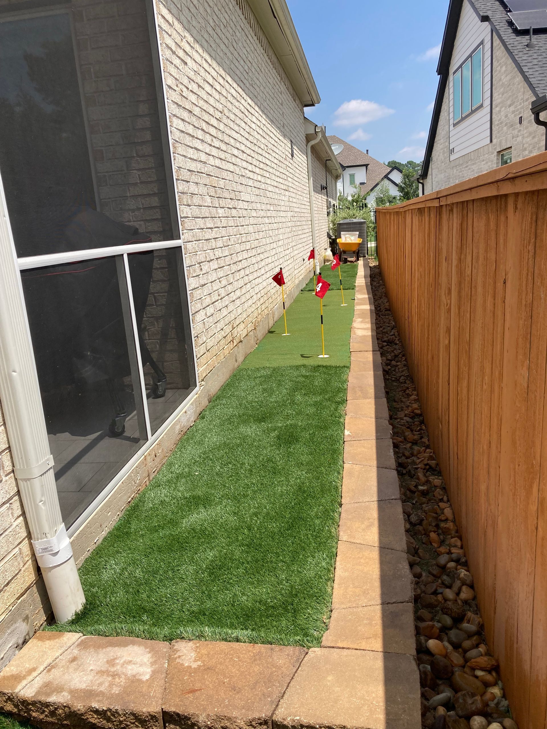 Manicured Landscapes Inc. artificial turf work
