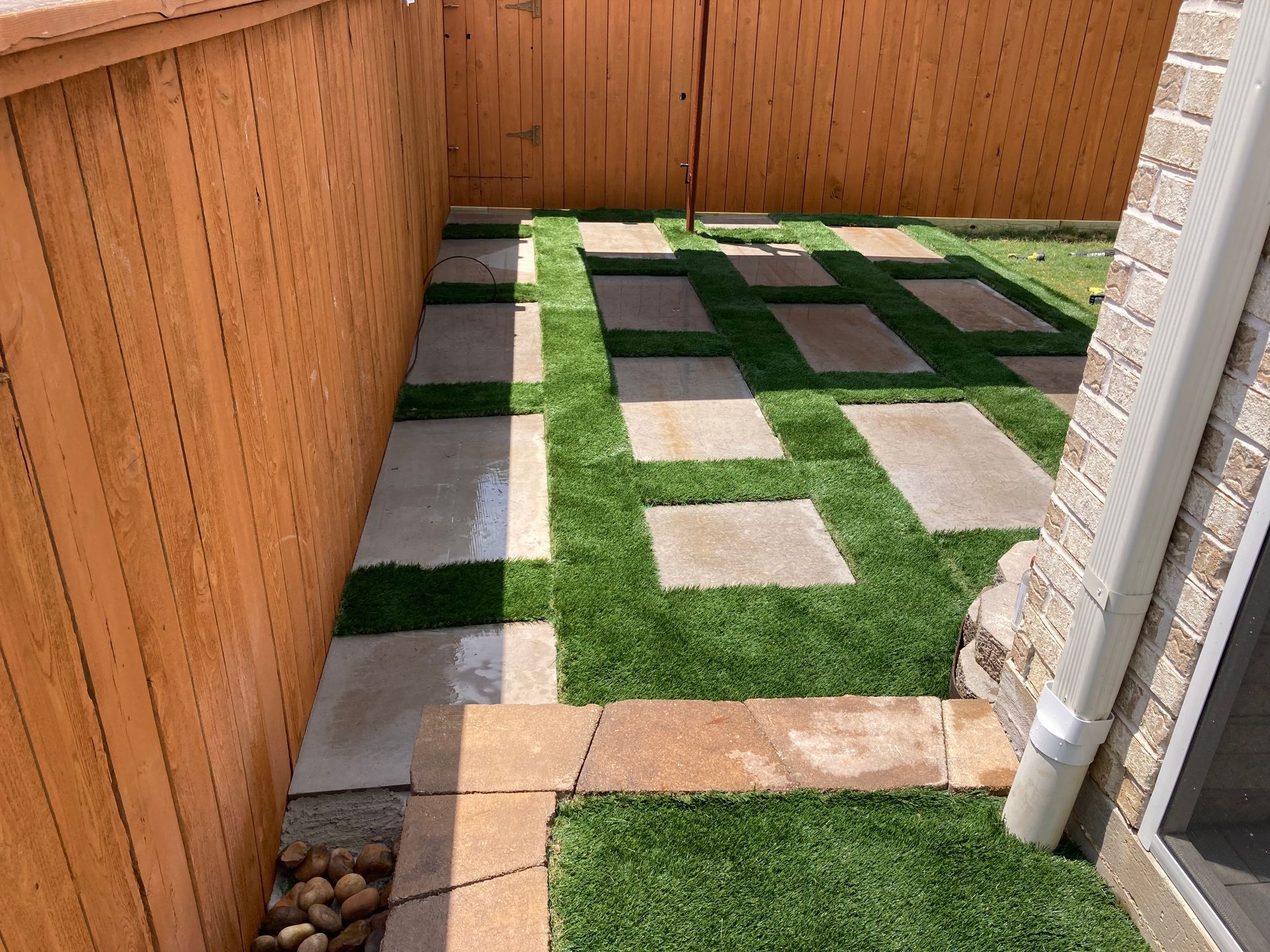 Manicured Landscapes Inc. artificial turf work