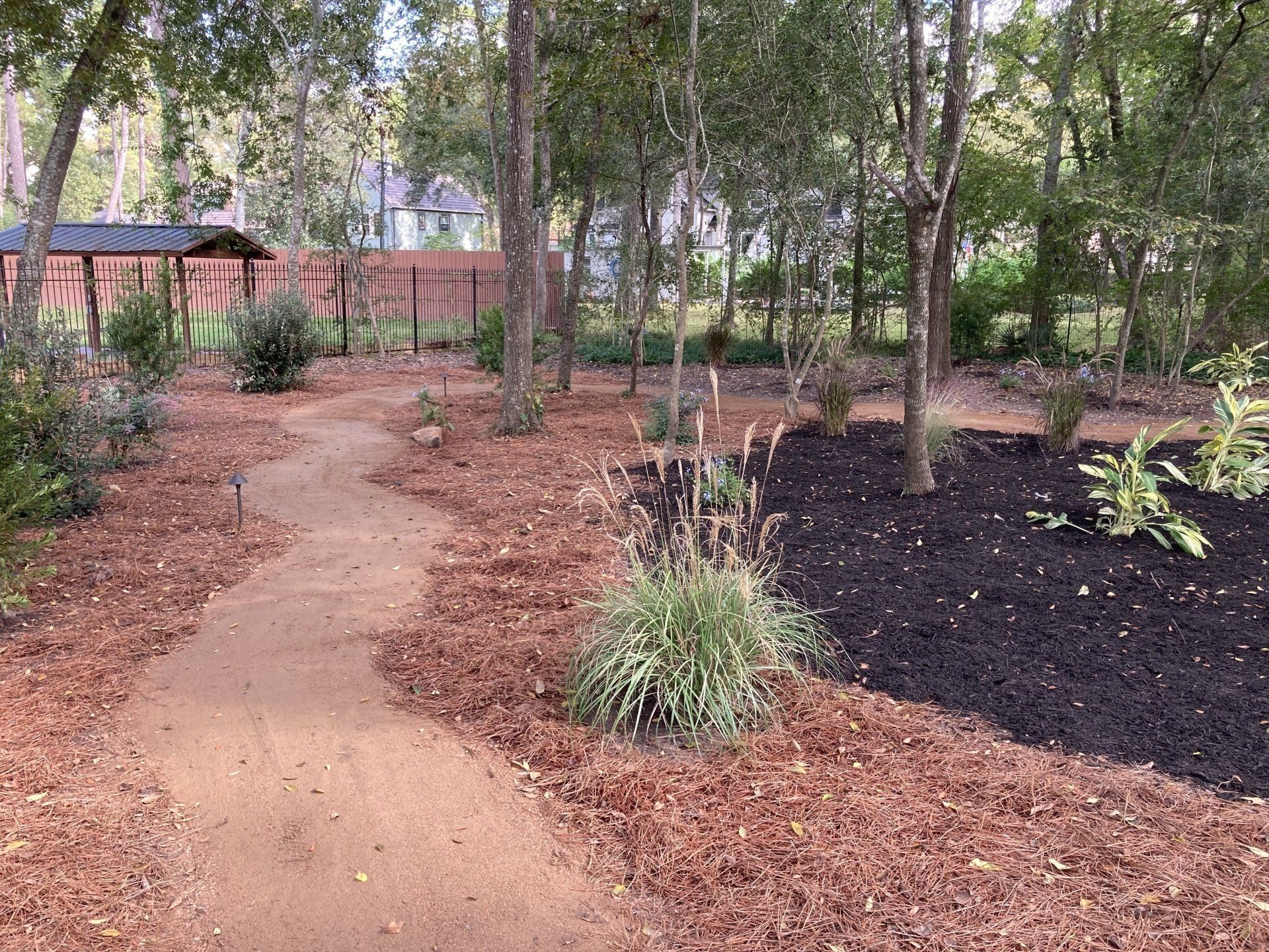 Custom pathway in landscape