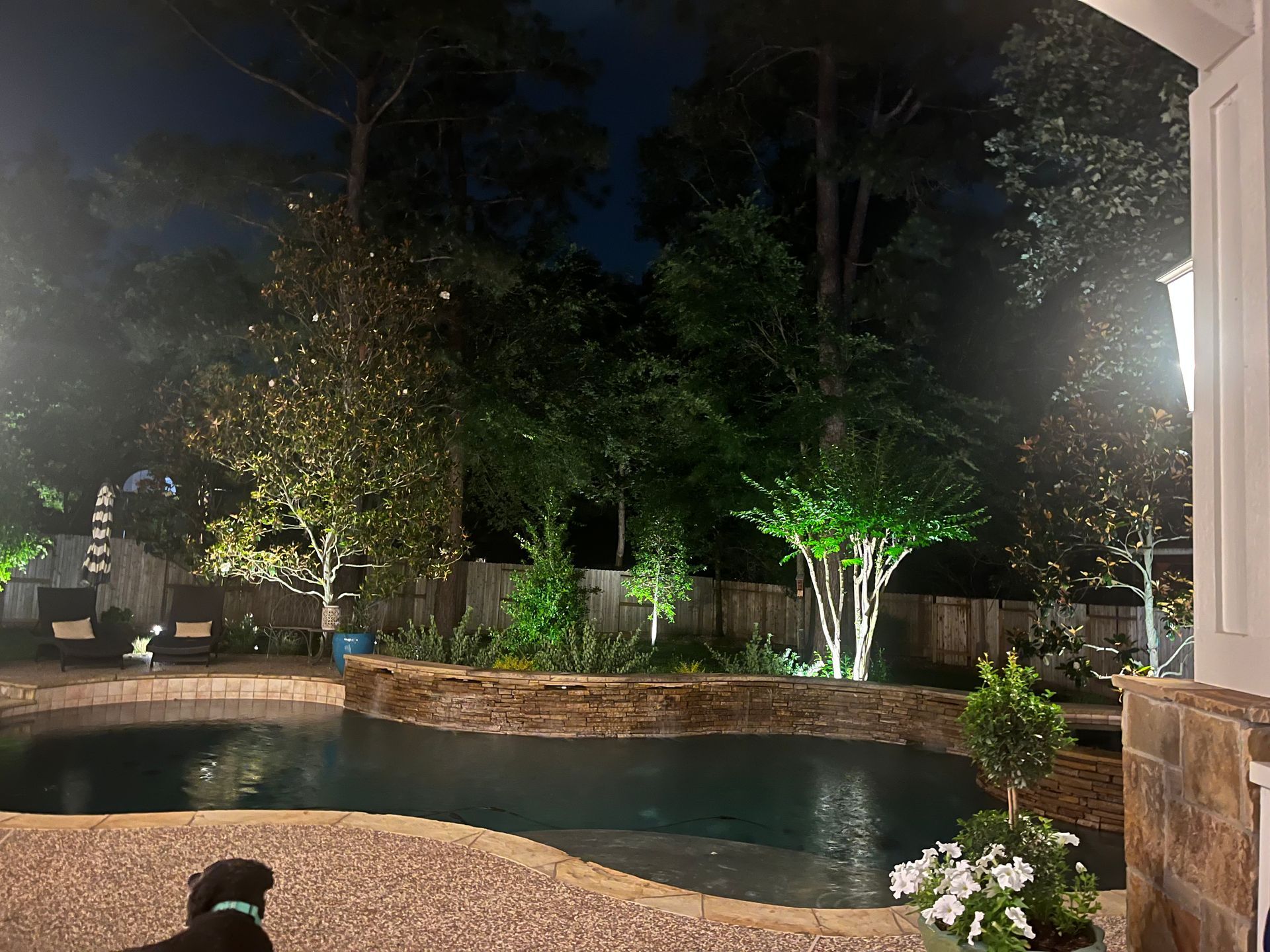 Manicured Landscapes Inc. landscape lighting work