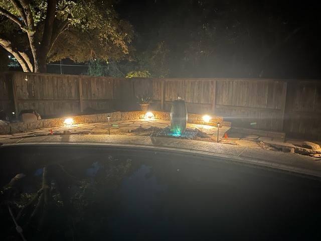 Manicured Landscapes Inc. landscape lighting work