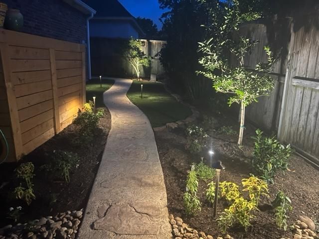 Manicured Landscapes Inc. landscape lighting work