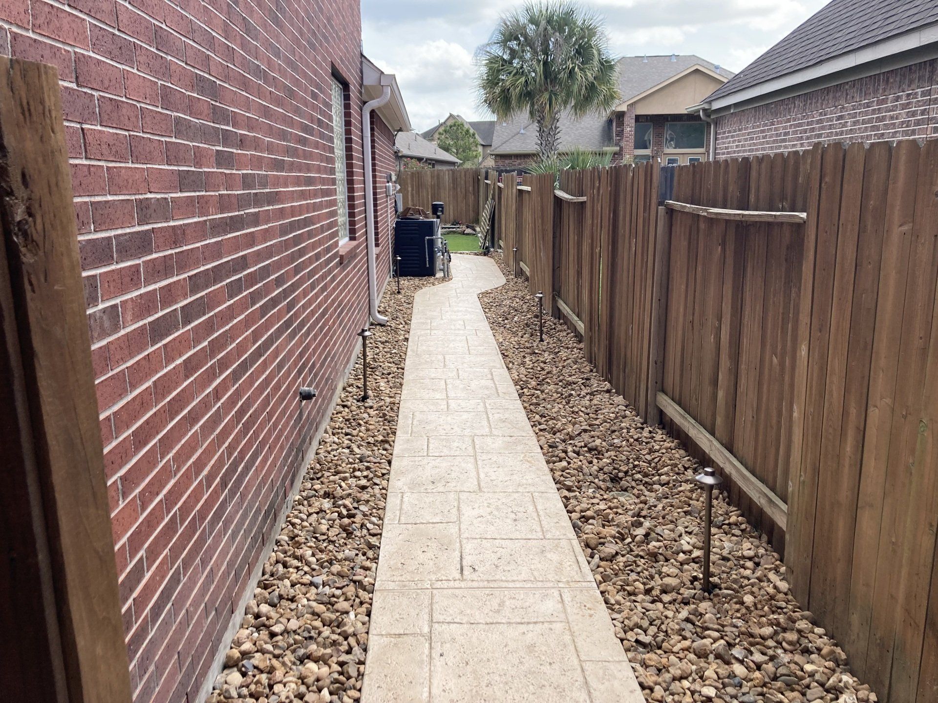 flagstone walkway