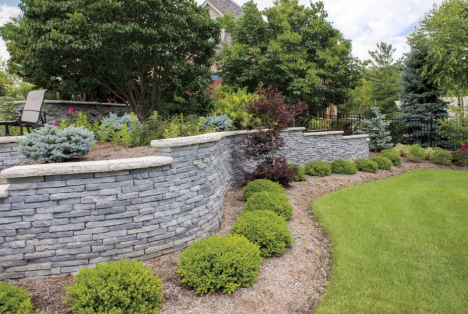 Manicured Landscapes Inc. retaining wall work