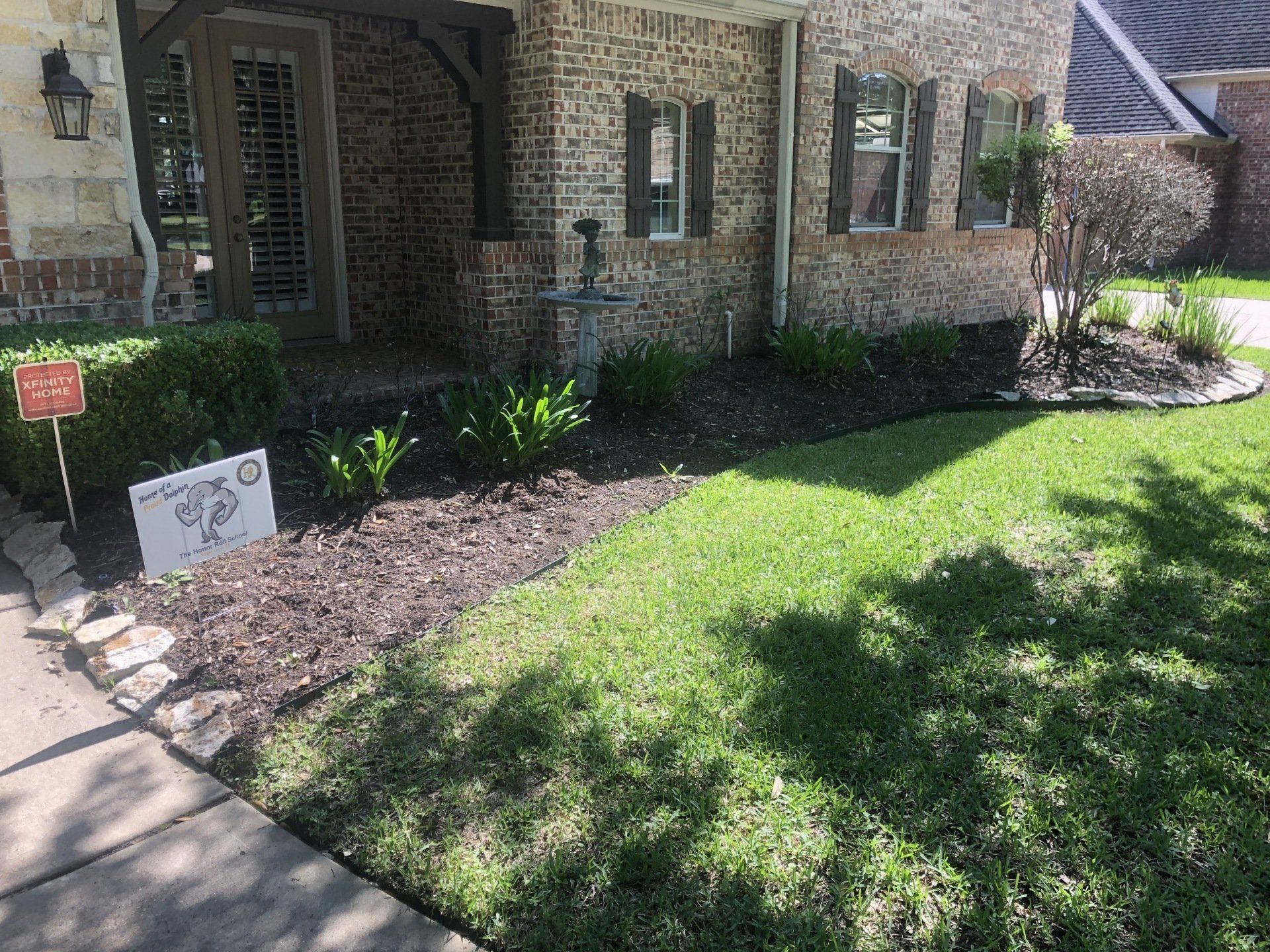 Manicured Landscapes Inc. retaining wall work