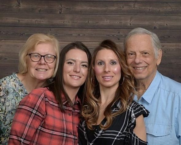 Sharon with her family