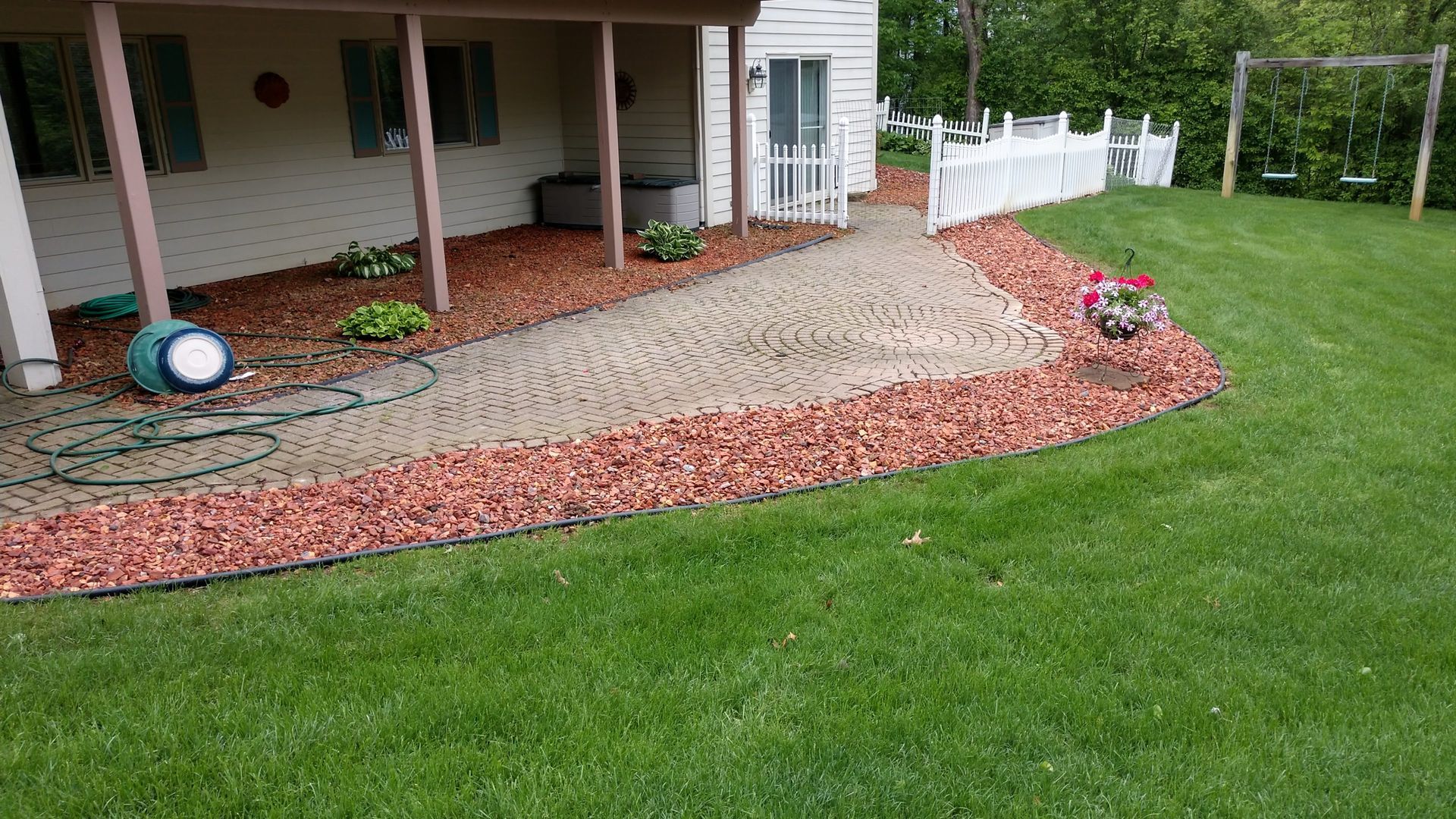 front of house bushes