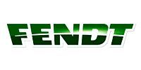 A green fendi logo on a white background.