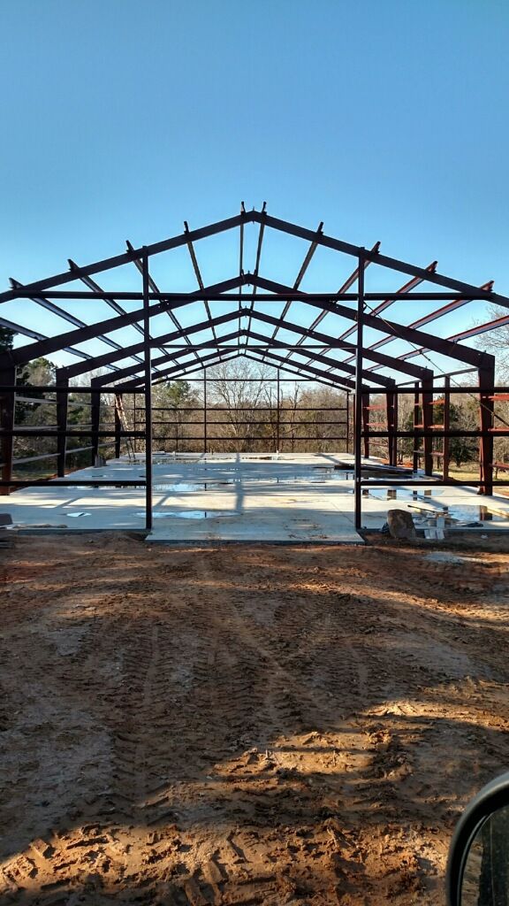 Metal barn construction