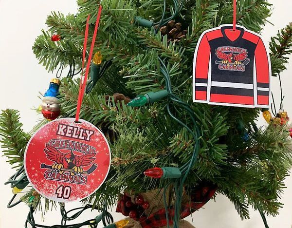 A christmas tree with kelly 's name on it