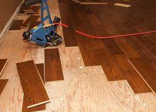 Wood floor install