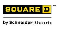 Square D by Schneider Electric logo in black, yellow, and white