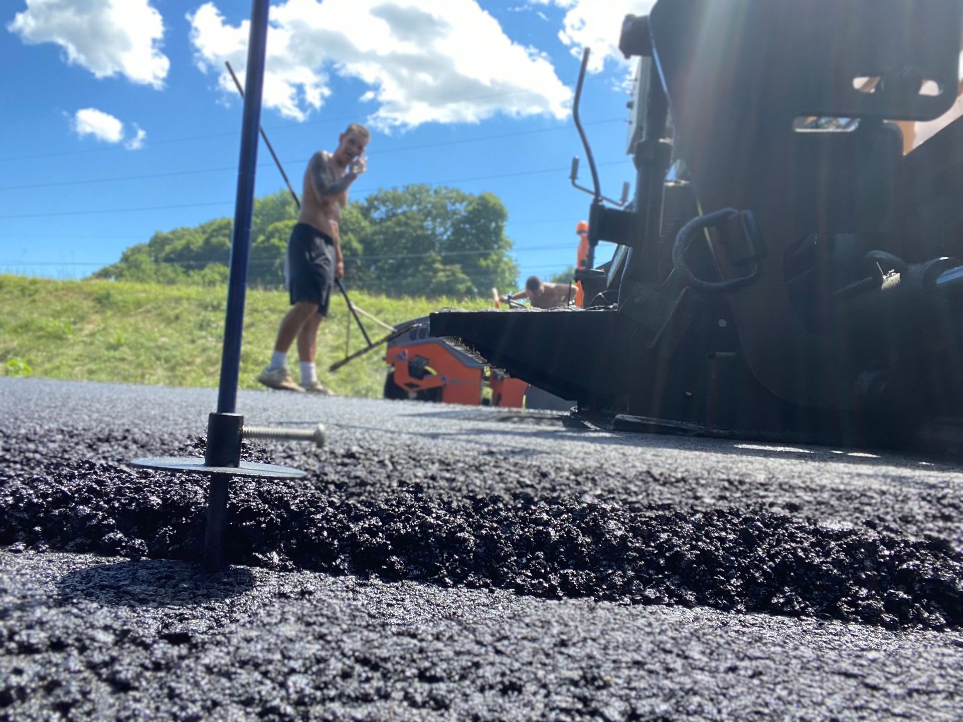 Young's Paving experts at work