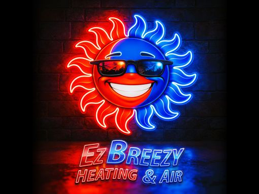 EZ Breezy Heating & Air neon logo