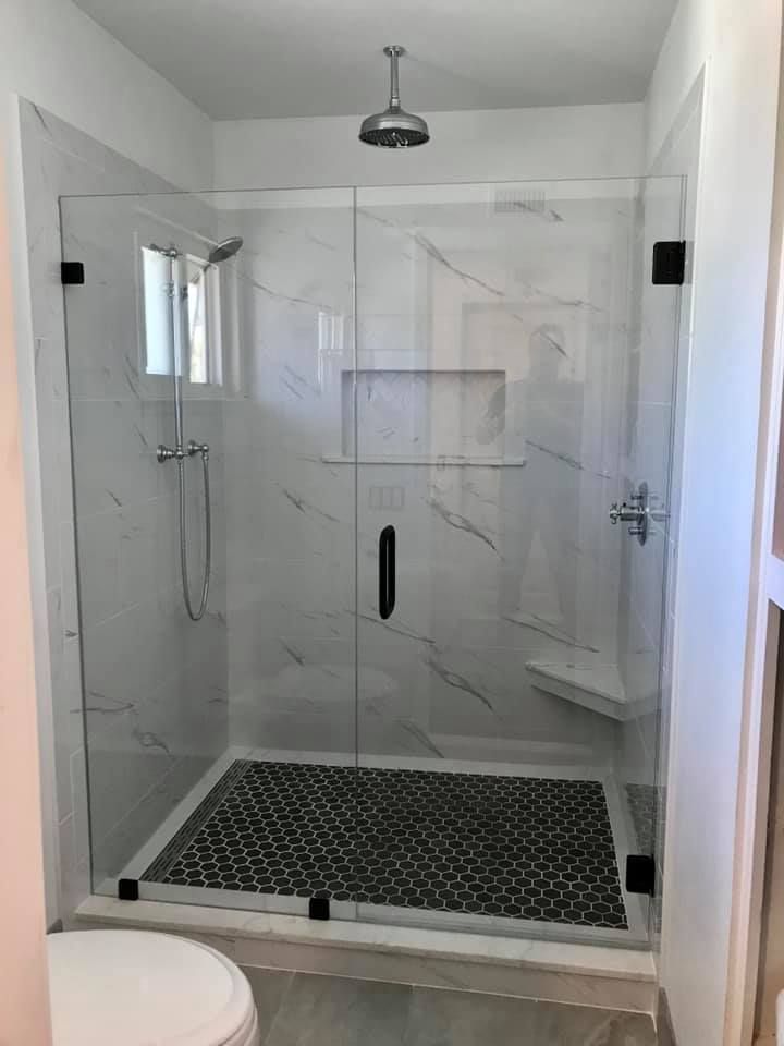 Shower glass enclosure