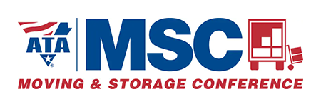 Logo for the Moving & Storage Conference: blue letters 