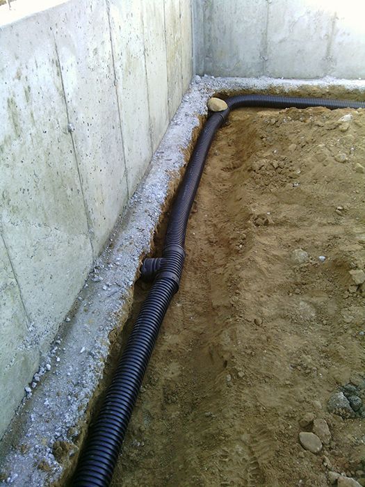 Drainage systems installed