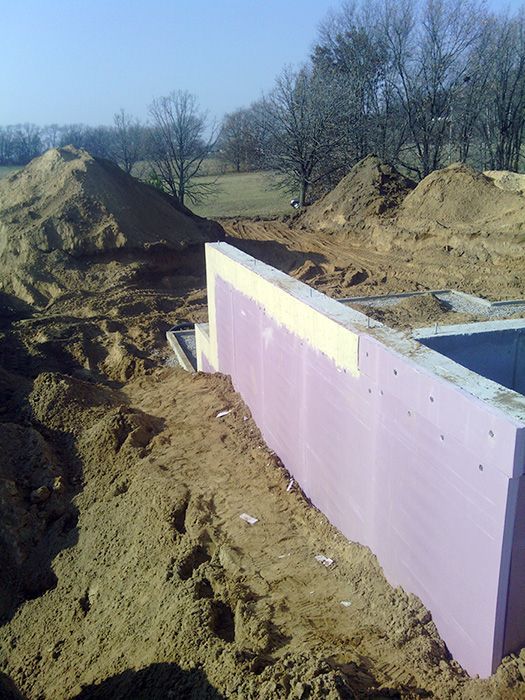 Foundation walls sealed