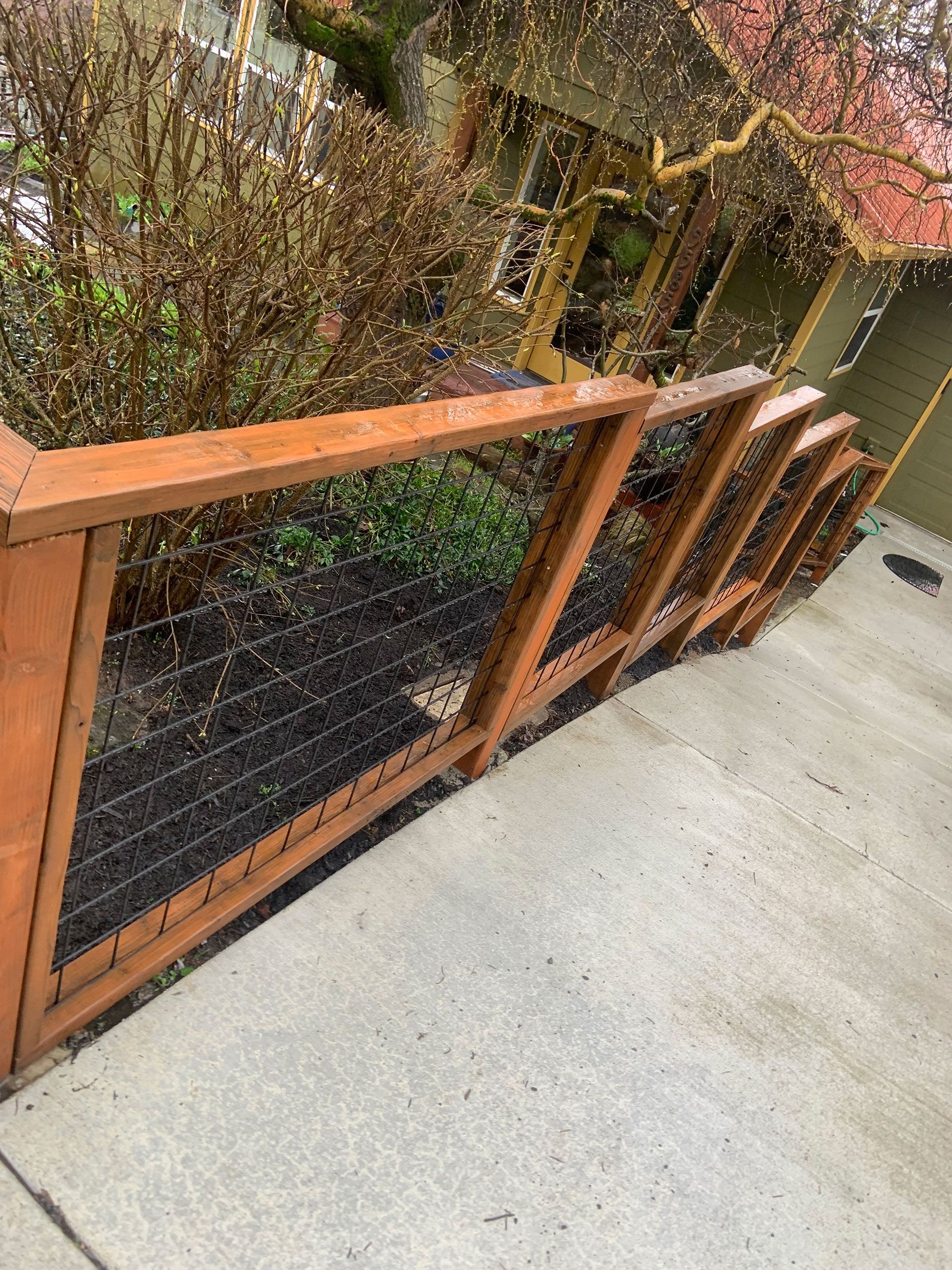 Walkway fencing