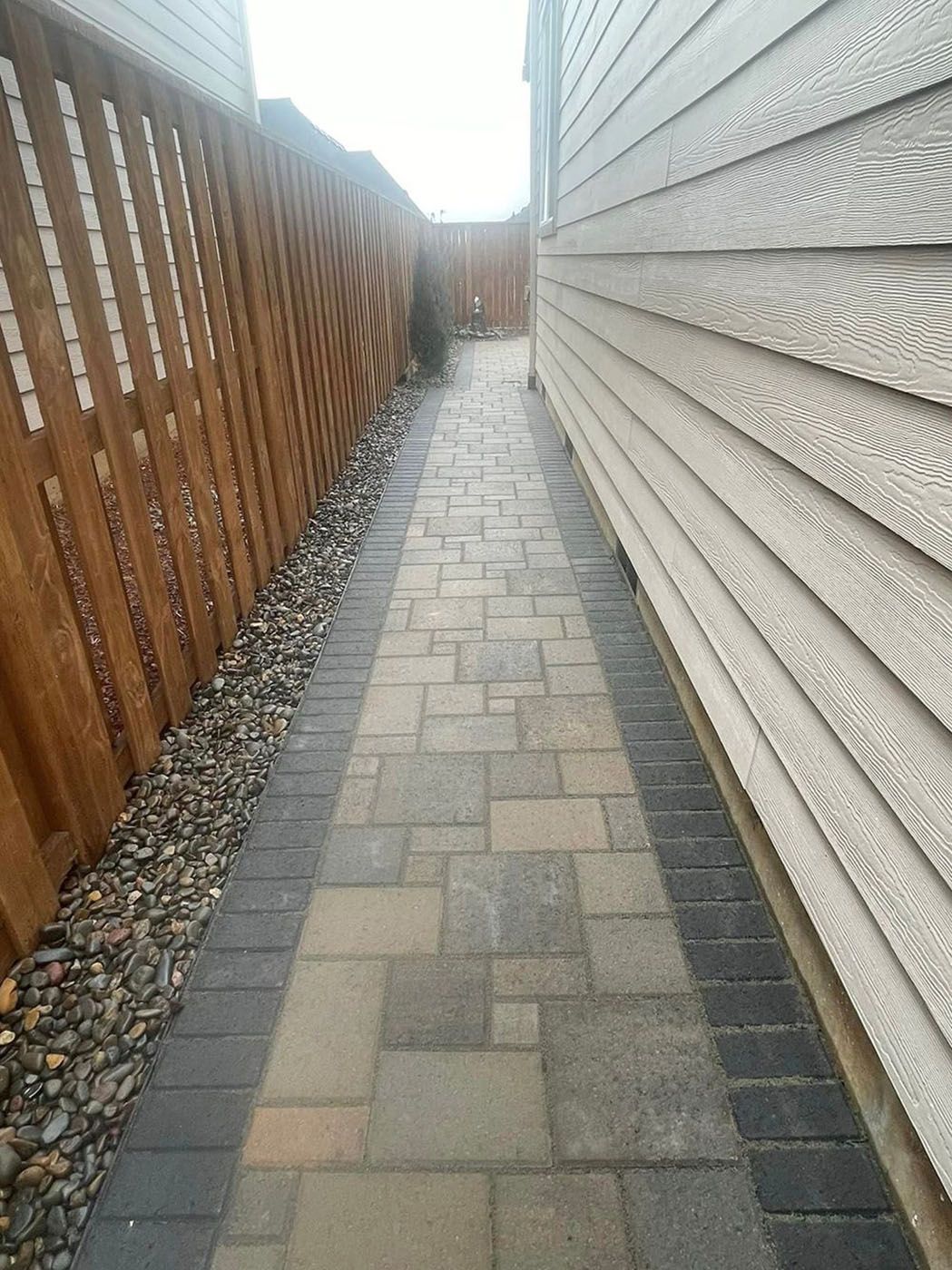 A brick walkway