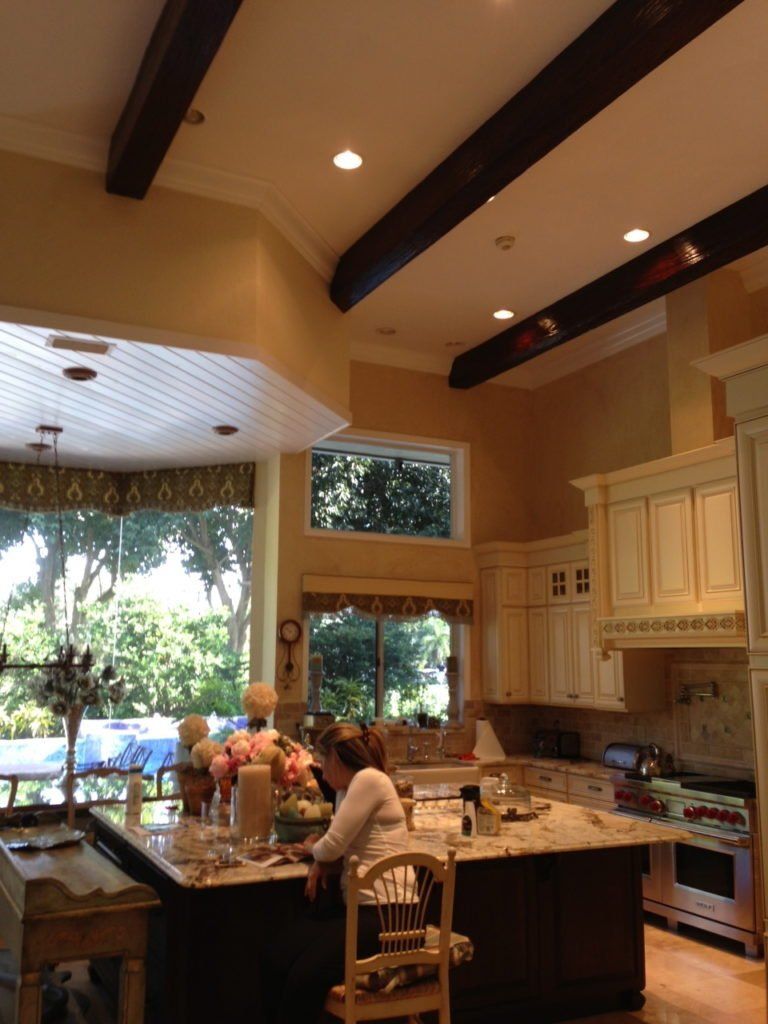 Faux wood beams