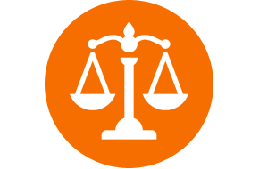 Legal scales icon