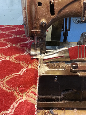 Standard rug binding