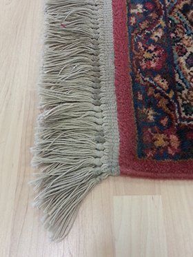 Repaired Rug After