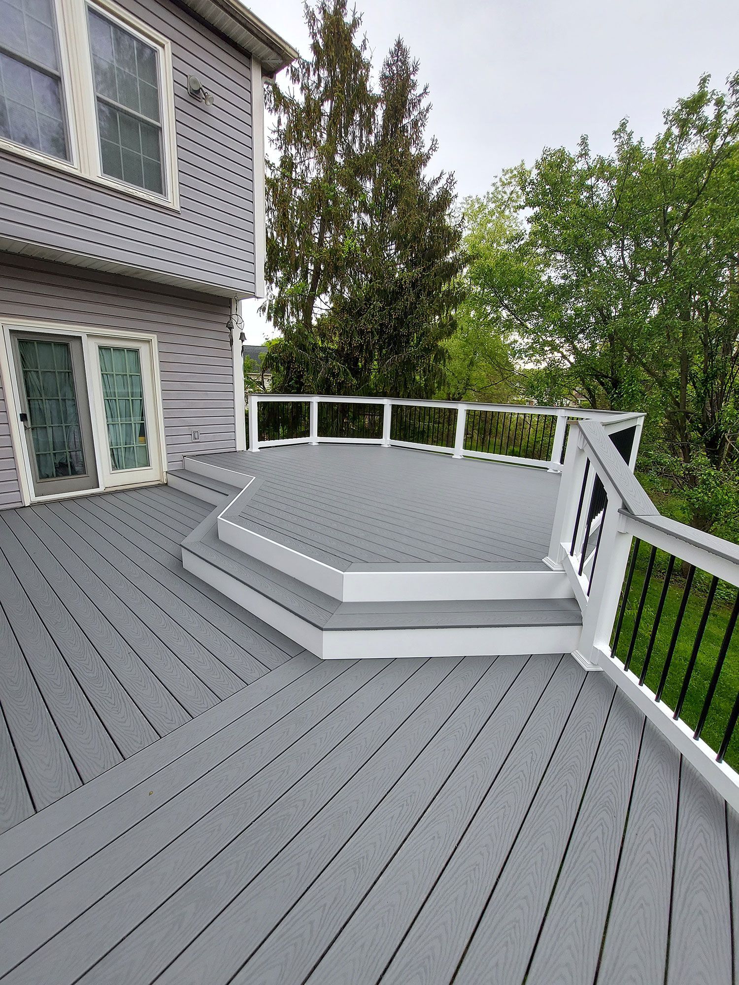Exterior deck after