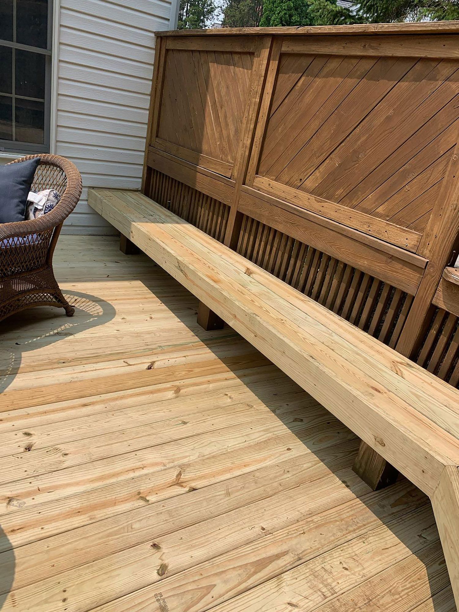 Exterior deck restoration after