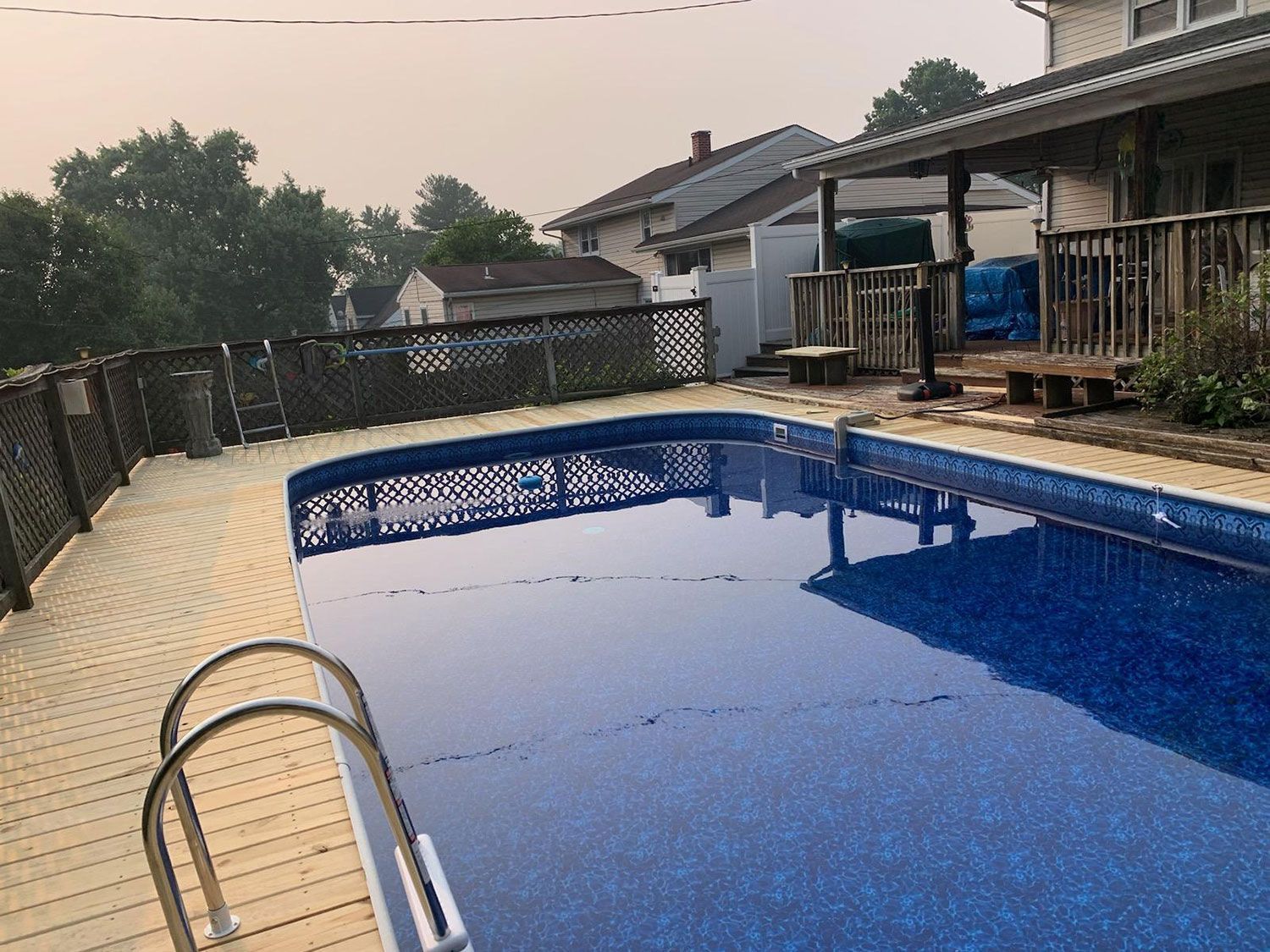 Exterior pool deck restoration