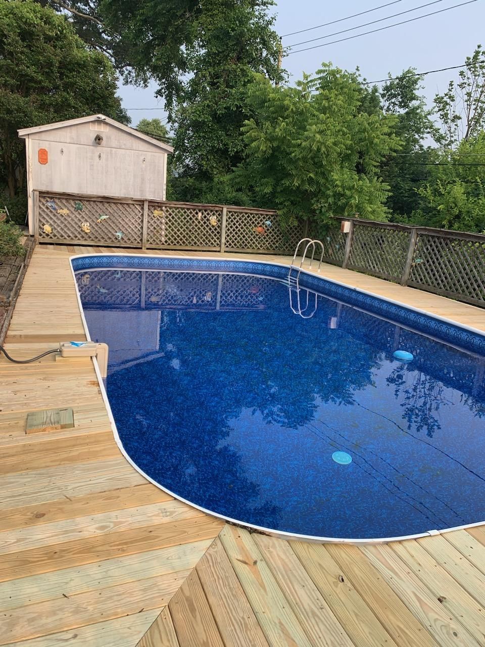 Swimming pool deck restoration