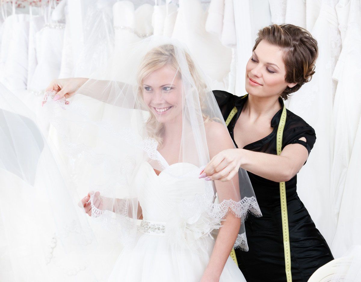 wedding dress fitting