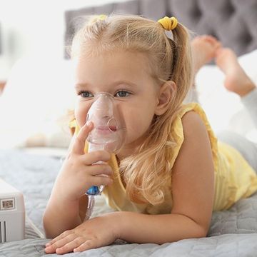 Girl with asthma