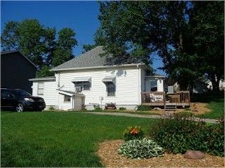 Red Truck with white stripe