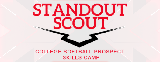 A banner for the standout scout college softball prospect on lls camp.