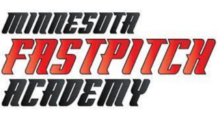 Minnesota fastpitch academy logo on a white background