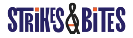 Strikes & Bites - logo