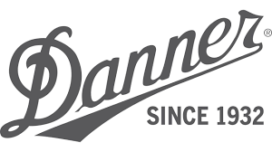 Danner logo in gray script with “SINCE 1932” beneath it on a white background