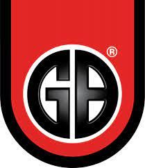 Red and black GE logo with a white circular monogram and registered trademark symbol