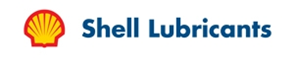 Shell Lubricants logo with yellow shell icon and blue text on a white background