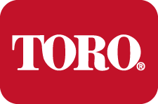 TORO logo in white text on a red rounded rectangle background